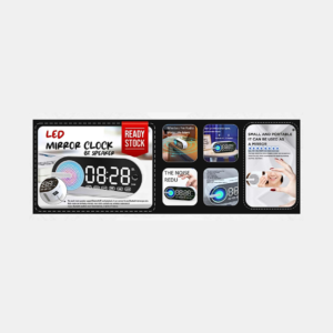 LED Mirror Clock (BT Speaker) - 3031