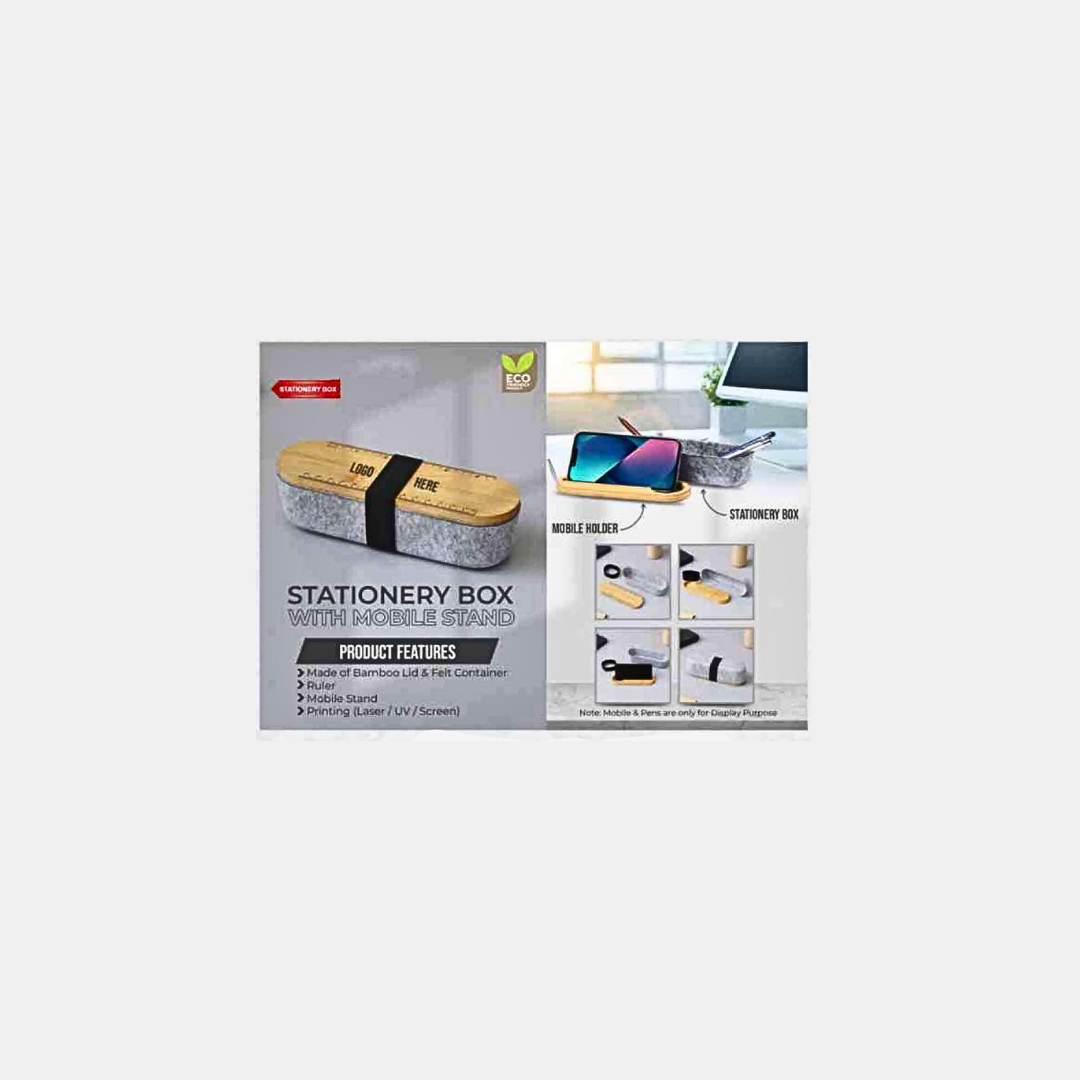 Stationery Box with Mobile Stand - 3018