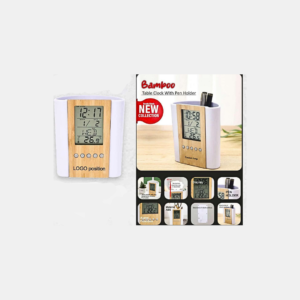 Eco-Friendly Clock & Stationery Stand - 3019